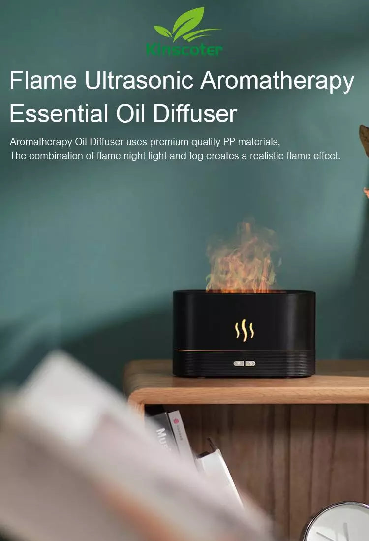 GlowGo Ambient Flame Diffuser Humidifier